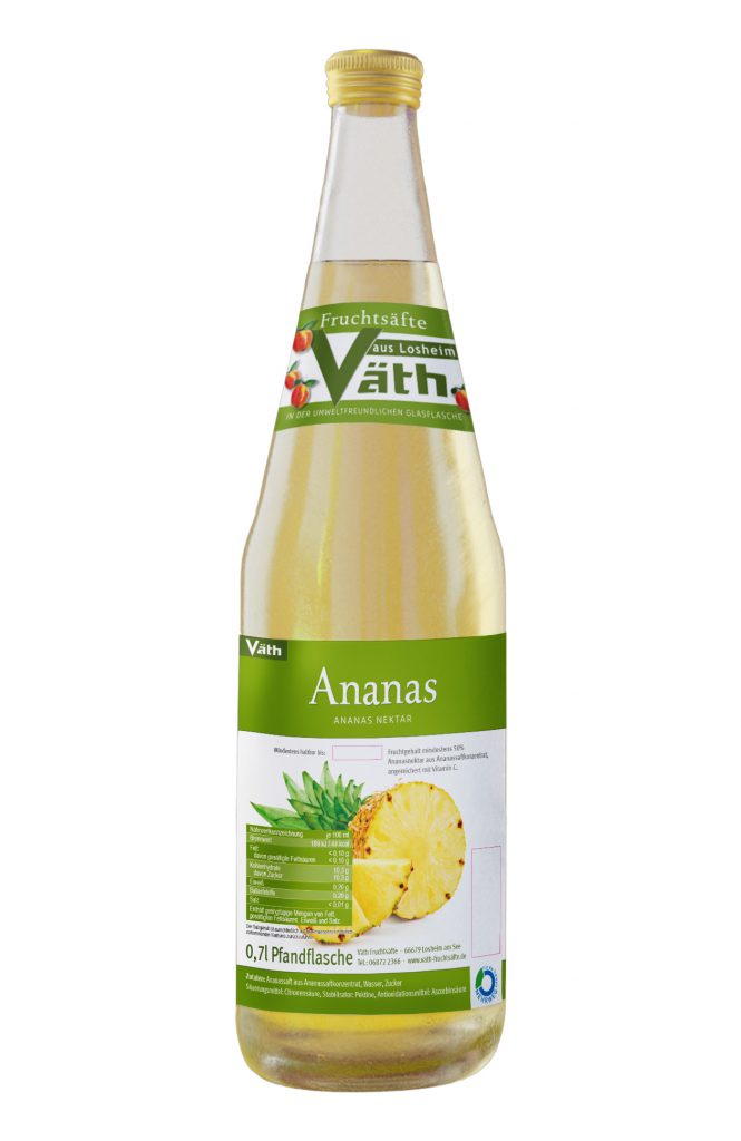 Ananas Nektar - Väth Fruchtsäfte Losheim