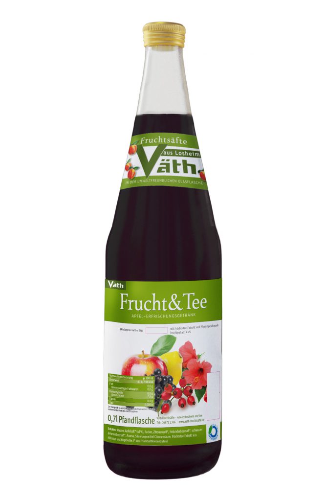 Frucht&Tee Apfel-Erfrischungsgetränk - Väth Fruchtsäfte Losheim