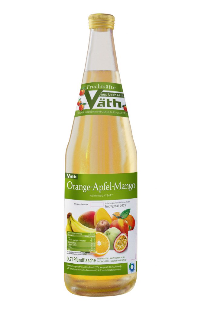 Orange-Apfel-Mango Mehrfruchtsaft - Väth Fruchtsäfte Losheim